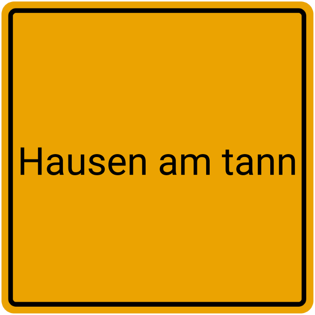 Meldebestätigung Hausen am Tann